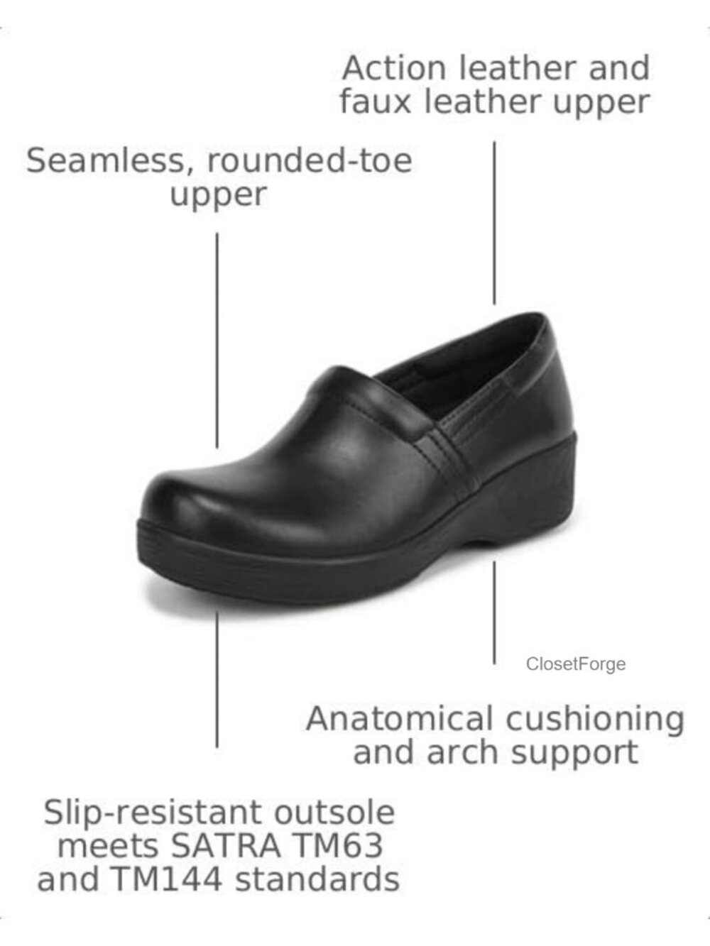 Dr. Scholls Dynamo Lite Slip-On Work Loafers w/ Slip-Resistant Sole